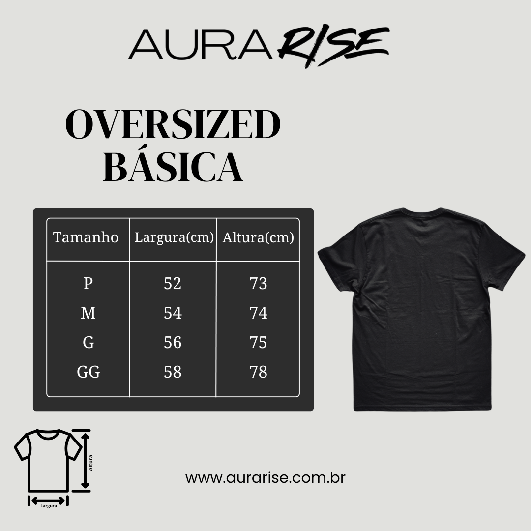 Camiseta Oversized Tudo para sua Glória Azul