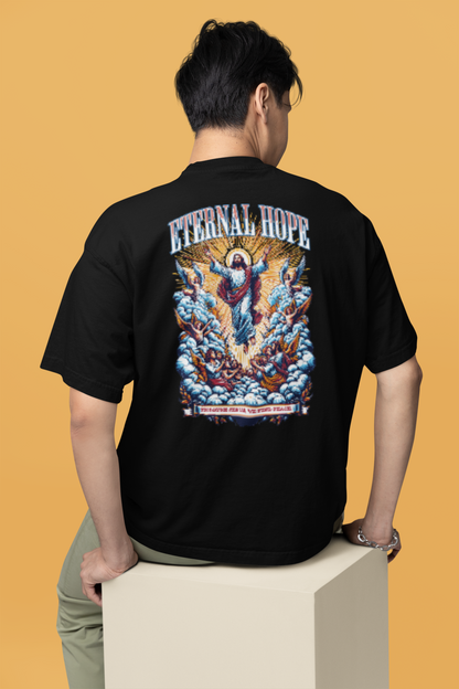 Camiseta Oversized Eternal Hope Preta