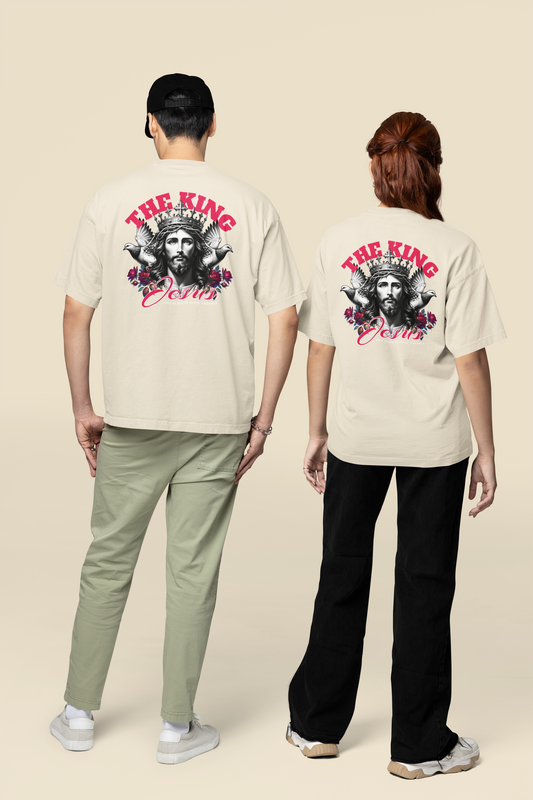 Camiseta Oversized Jesus Off-White
