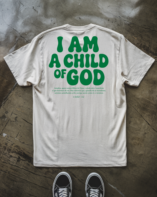 Camiseta Oversized Child Of God Verde