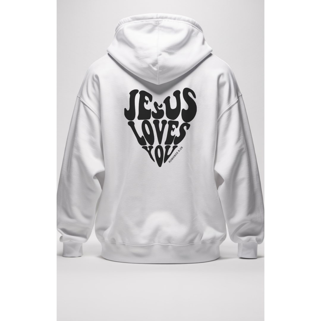 Moletom Com Capuz Jesus Love You