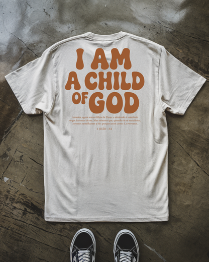 Camiseta Oversized Child of God Marrom