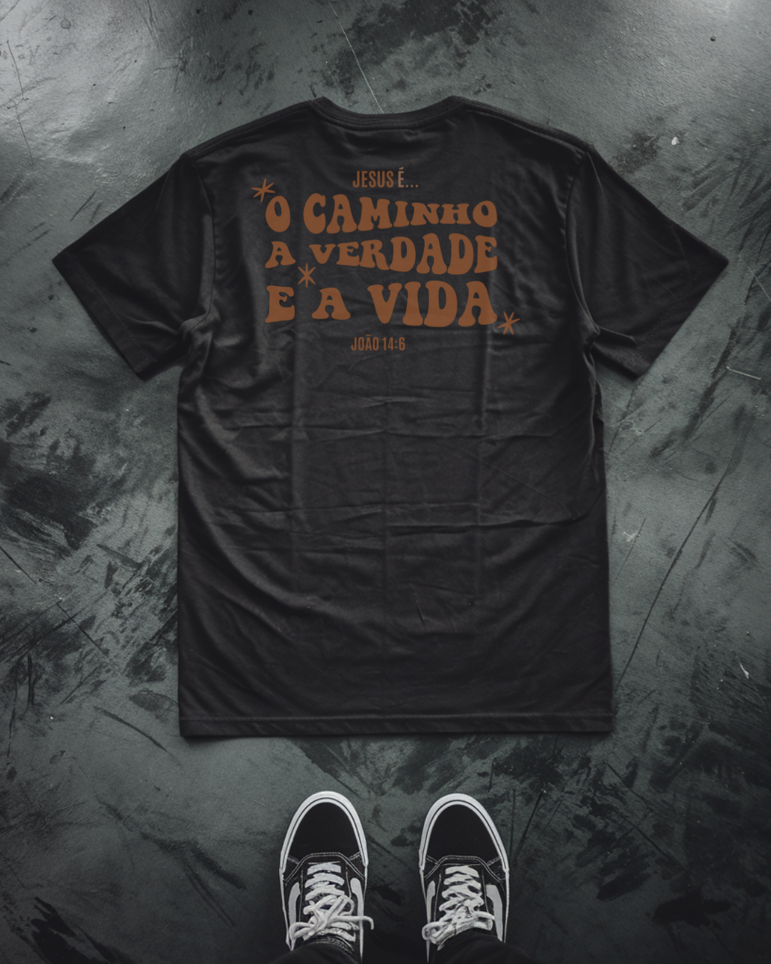 Camiseta Oversized Jesus é o caminho Marrom