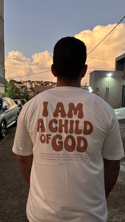 Camiseta Oversized Child of God Marrom