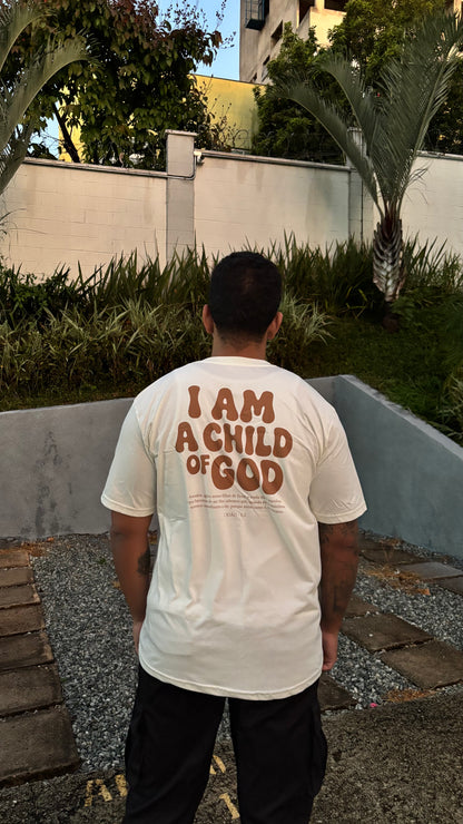 Camiseta Oversized Child of God Marrom
