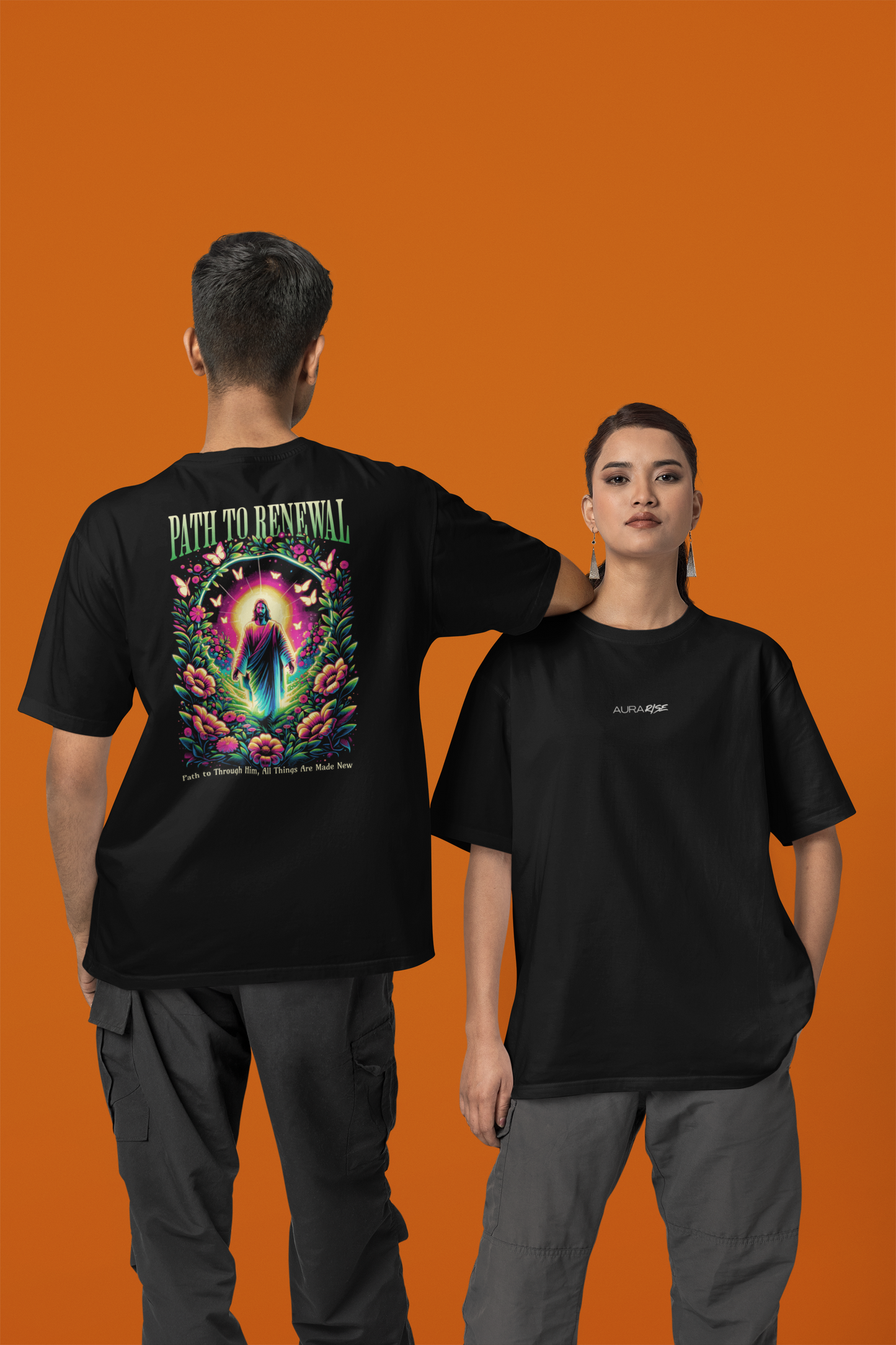 Camiseta Oversized Path to Renewal Preta