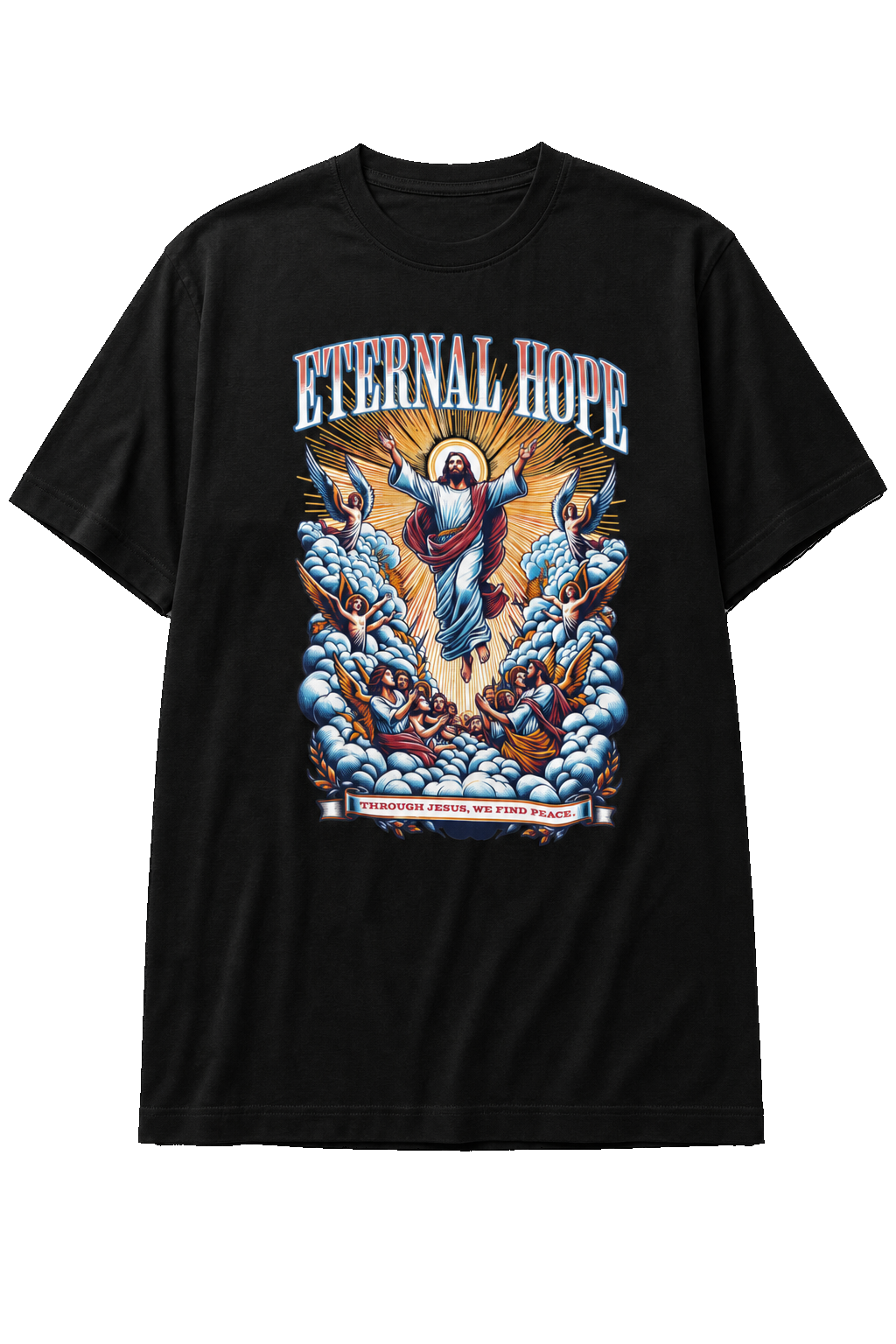 Camiseta Oversized Eternal Hope Preta
