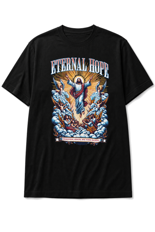 Camiseta Oversized Eternal Hope Preta
