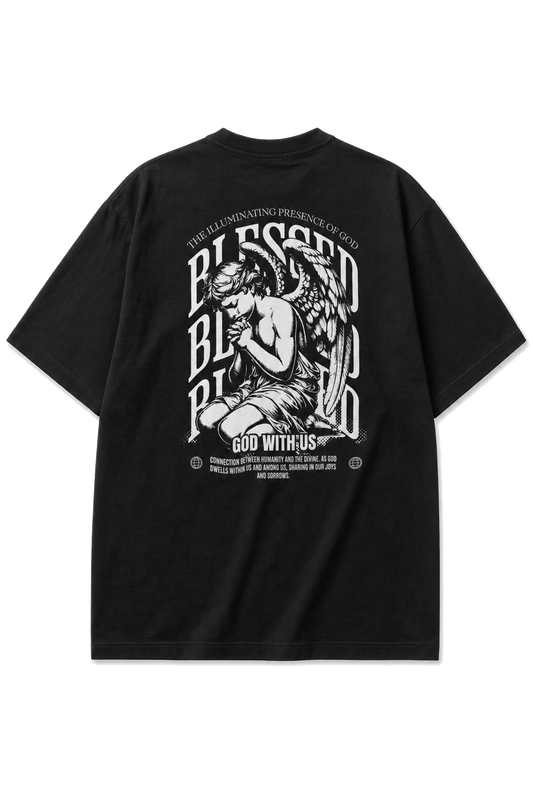 Camiseta Oversized God With Us Preta