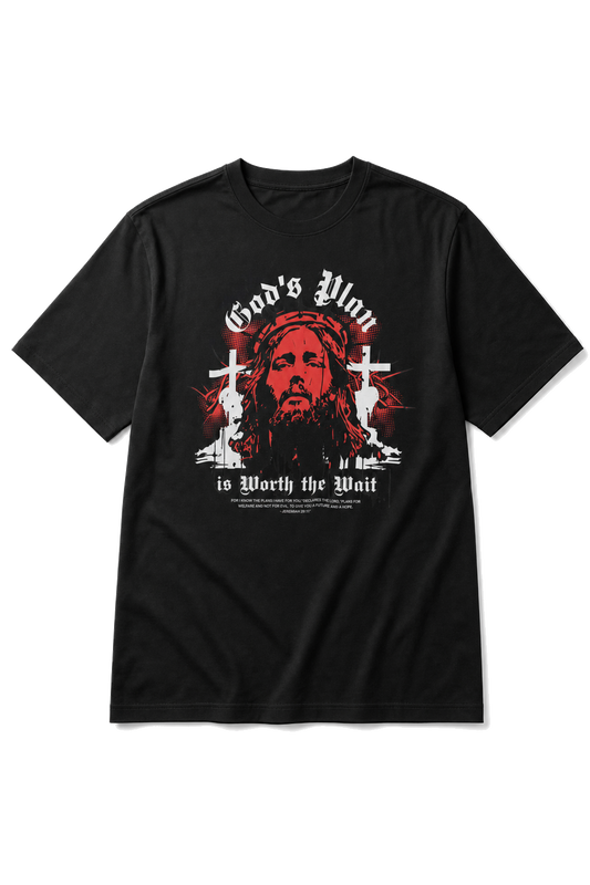 Camiseta Oversized God's Preta