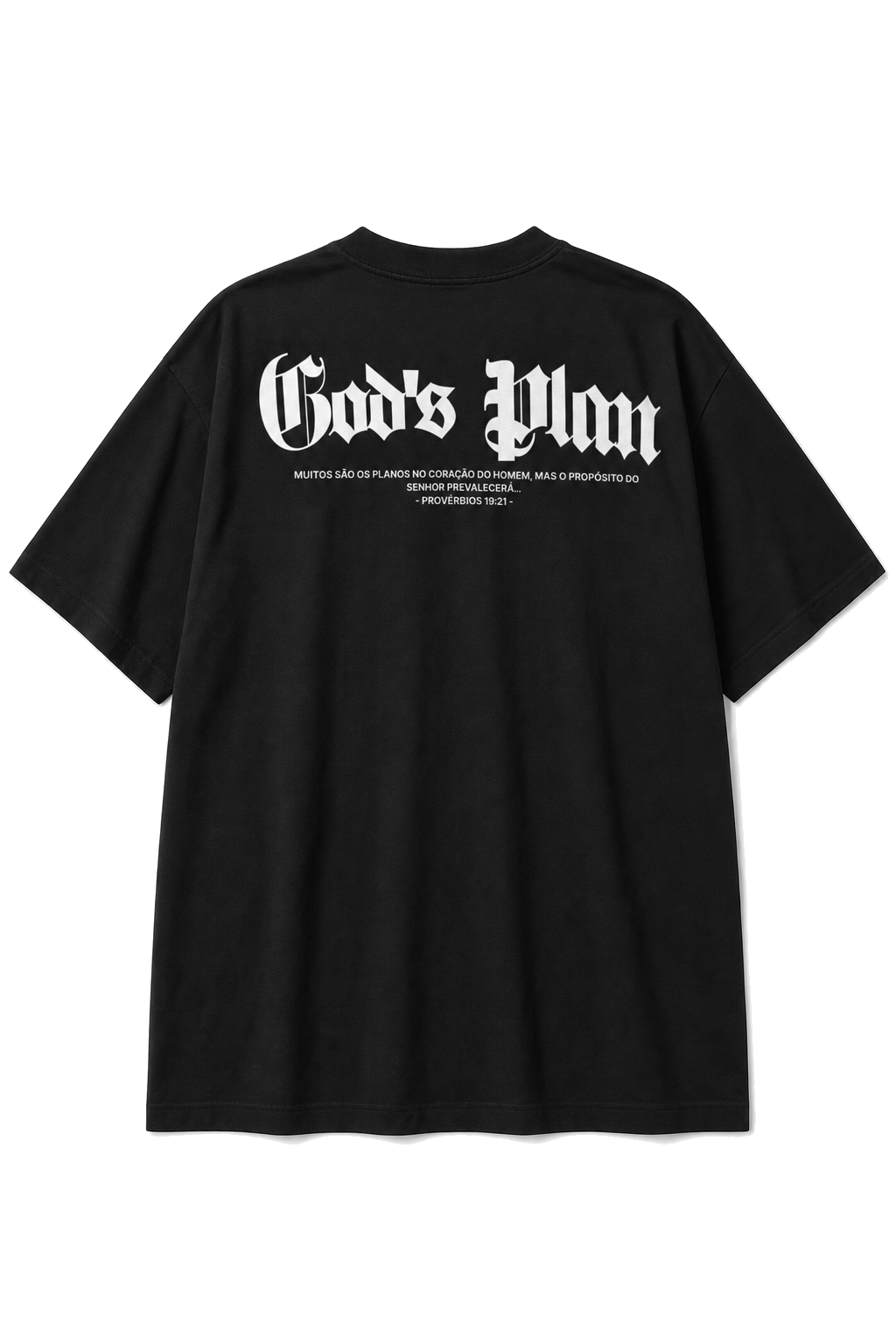 Camiseta Oversized God's Plan - costas