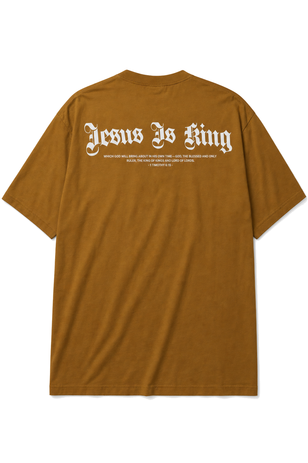 Camiseta Oversized Jesus Is King - costas