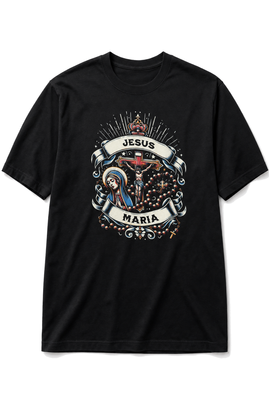 Camiseta Oversized Jesus Maria Black