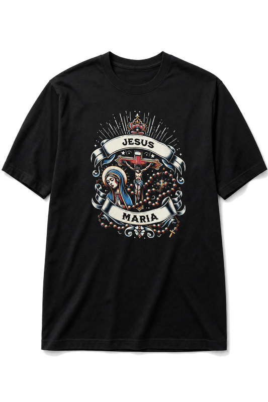 Camiseta Oversized Jesus Maria Black