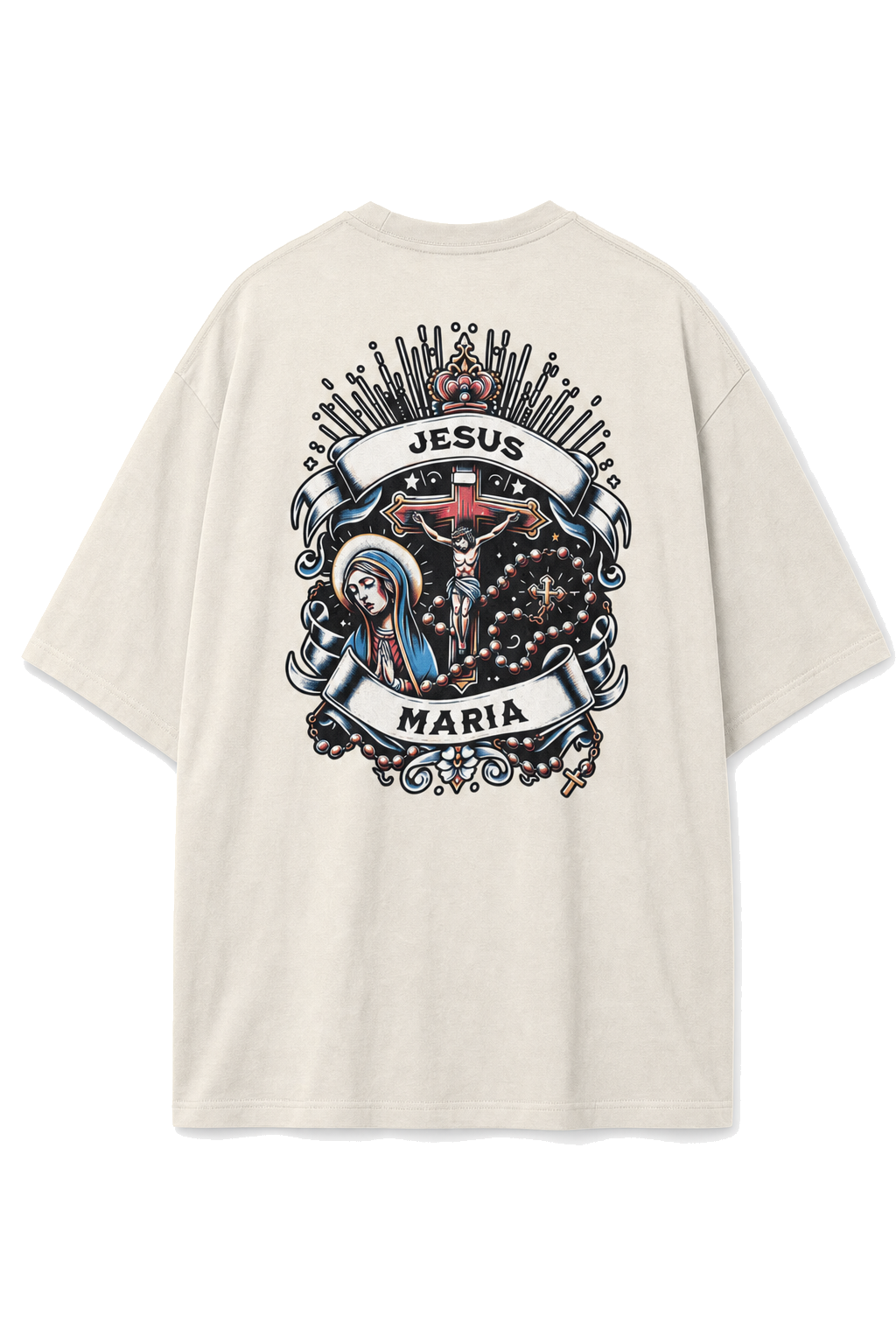 Camiseta Oversized Jesus Maria Off-White