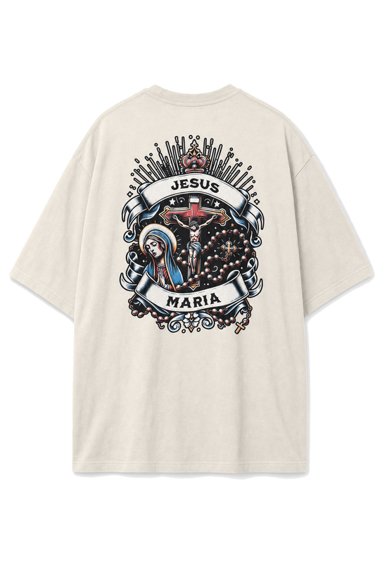 Camiseta Oversized Jesus Maria Off-White