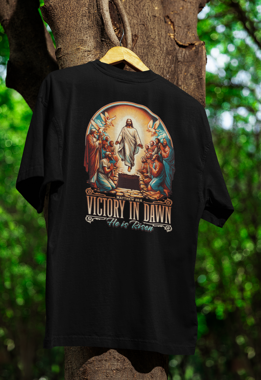 Camiseta Oversized Victory is Dawn Black Preta