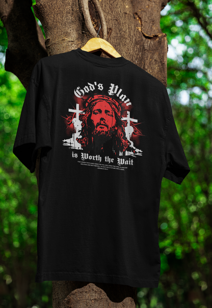 Camiseta Oversized God's Preta