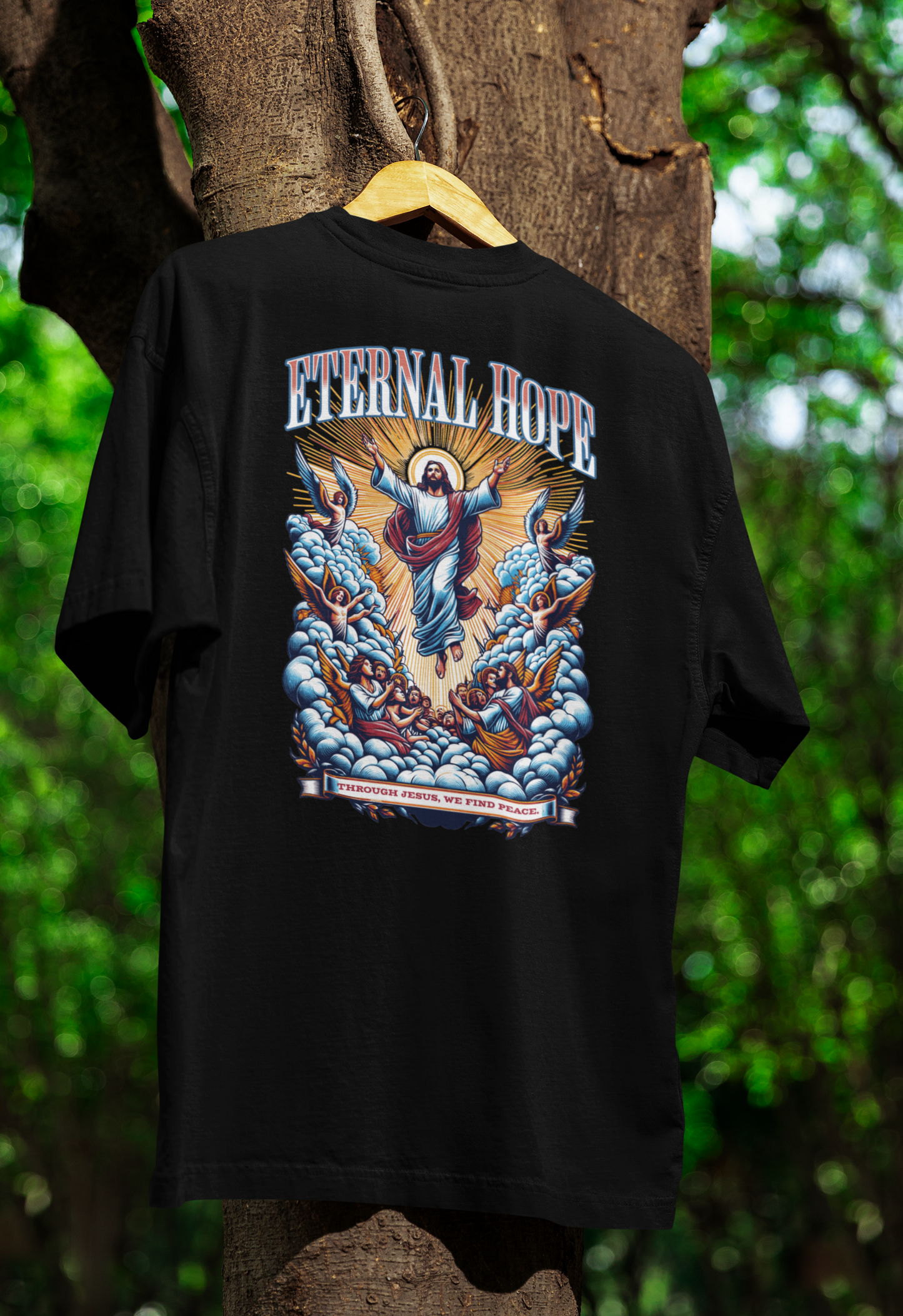 Camiseta Oversized Eternal Hope Preta
