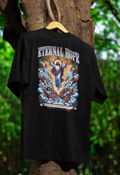 Camiseta Oversized Eternal Hope Preta