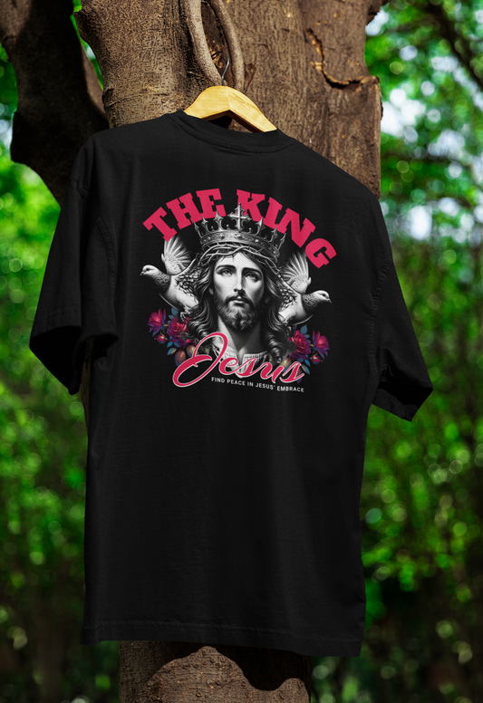 Camiseta Oversized Jesus Preta