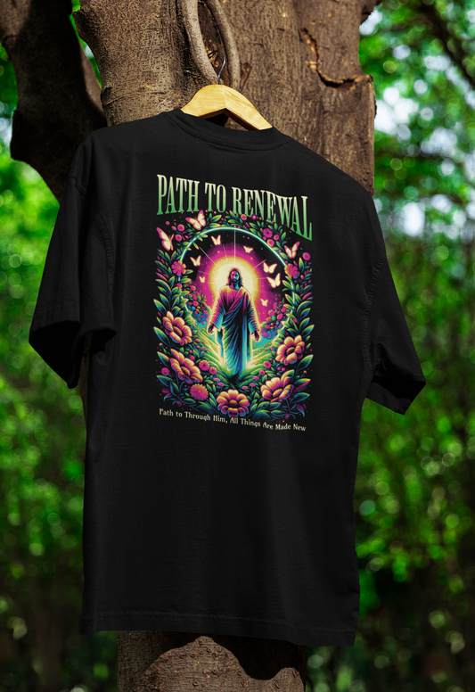 Camiseta Oversized Path to Renewal Preta