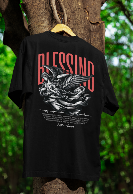 Camiseta Oversized Blessing Preta