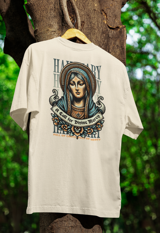 Camiseta Oversized Full of Grace Off-White