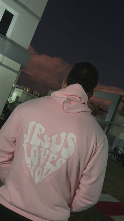 Moletom Com Capuz Jesus Love You